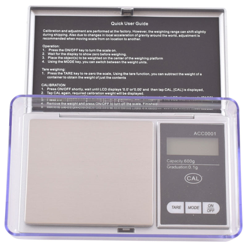 
                  
                    Load image into Gallery viewer, YAGUA SCALE 600 X 0.1G WITH EXTRA LARGE TRAY ACC0001
                  
                