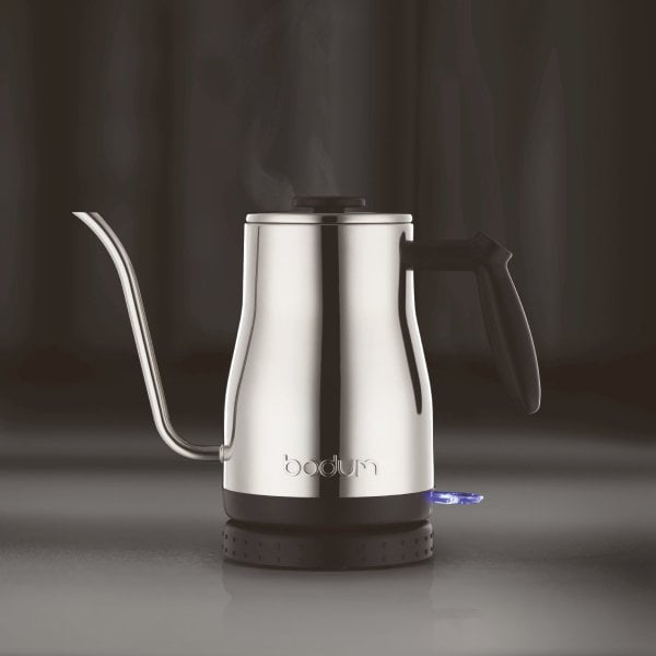 
                  
                    Load image into Gallery viewer, BODUM BISTRO ELECTRIC GOOSENECK WATER KETTLE - SILVER S/S 1L, 34OZ
                  
                