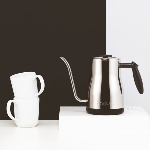 
                  
                    Load image into Gallery viewer, BODUM BISTRO ELECTRIC GOOSENECK WATER KETTLE - SILVER S/S 1L, 34OZ
                  
                