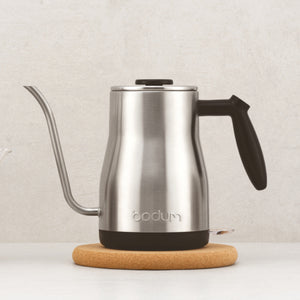 
                  
                    Load image into Gallery viewer, BODUM BISTRO ELECTRIC GOOSENECK WATER KETTLE - SILVER S/S 1L, 34OZ
                  
                