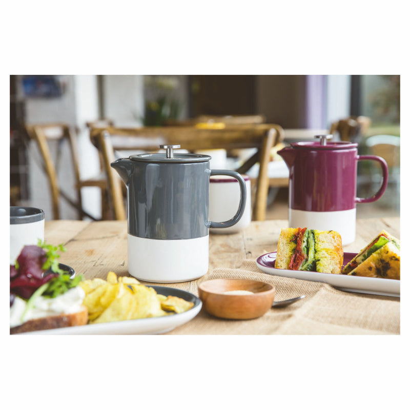 La Cafetière Monaco Stainless Steel Cafetière, Eight Cup, Blue, Gift Boxed La Cafetière Monaco Stainless Steel Cafetière, Eight Cup, Blue, Gift Boxed