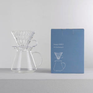 
                  
                    Load image into Gallery viewer, SIMPLY HARIO V60-02 GLASS BREWING KIT
                  
                