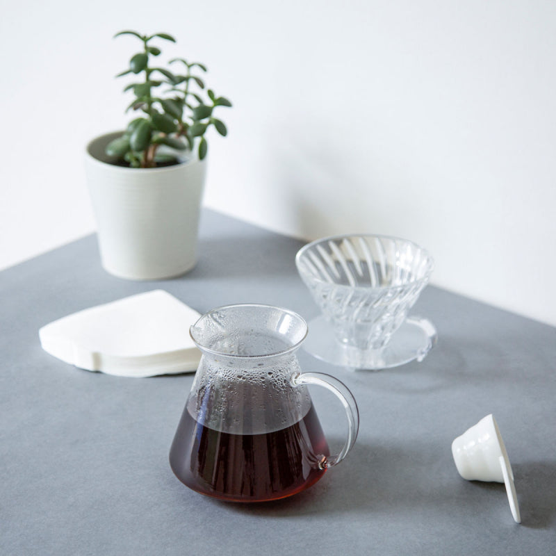 
                  
                    Load image into Gallery viewer, SIMPLY HARIO V60-02 GLASS BREWING KIT
                  
                