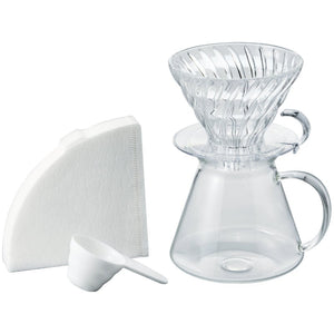 
                  
                    Load image into Gallery viewer, SIMPLY HARIO V60-02 GLASS BREWING KIT
                  
                