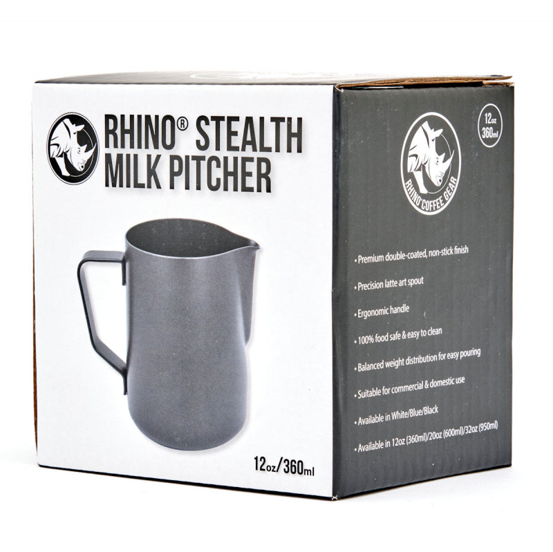 
                  
                    Load image into Gallery viewer, RHINO STEALTH MILK PITCHER 350ML - BLACK
                  
                