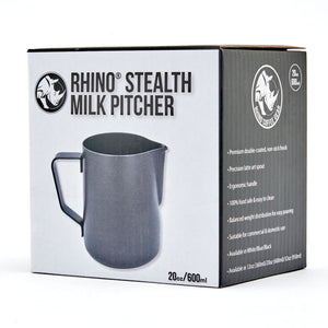 
                  
                    Load image into Gallery viewer, RHINO STEALTH MILK PITCHER 600ML - BLACK
                  
                