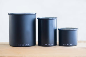 
                  
                    Load image into Gallery viewer, AIRSCAPE COFFEE BEAN CANISTER LARGE BLACK 1KG
                  
                
