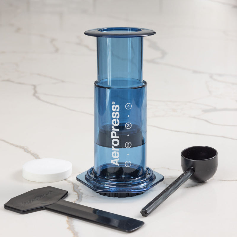 
                  
                    Load image into Gallery viewer, AEROPRESS CLEAR BLUE COFFEE MAKER
                  
                