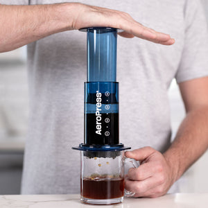 
                  
                    Load image into Gallery viewer, AEROPRESS CLEAR BLUE COFFEE MAKER
                  
                