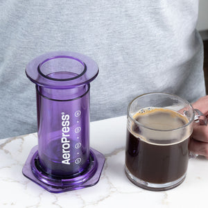 
                  
                    Load image into Gallery viewer, AEROPRESS CLEAR PURPLE COFFEE MAKER
                  
                