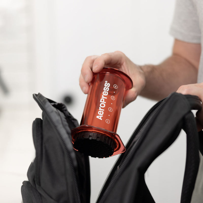 
                  
                    Load image into Gallery viewer, AEROPRESS CLEAR RED COFFEE MAKER
                  
                